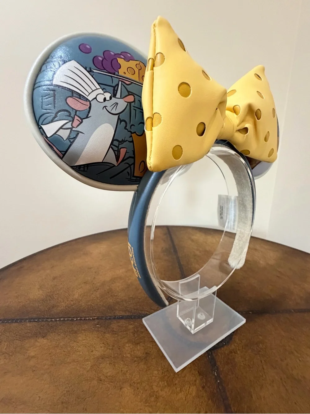 NEW DISNEY EPCOT FRANCE REMYS RATATOUILLE ADVENTURE EARS HEADBAND BIG CHEESE BOW
